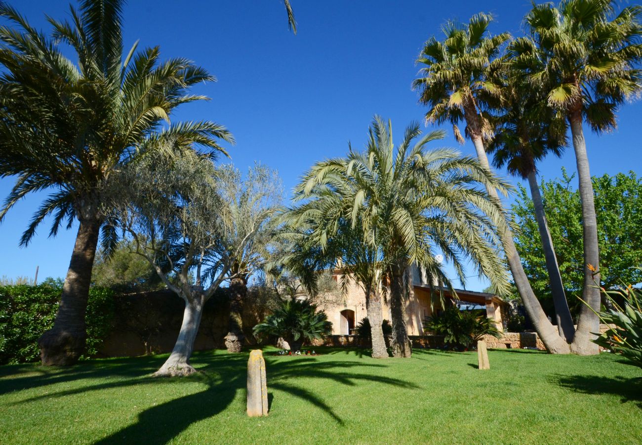 Villa in Inca - V. Can Rovey, pool and gardens in Inca
