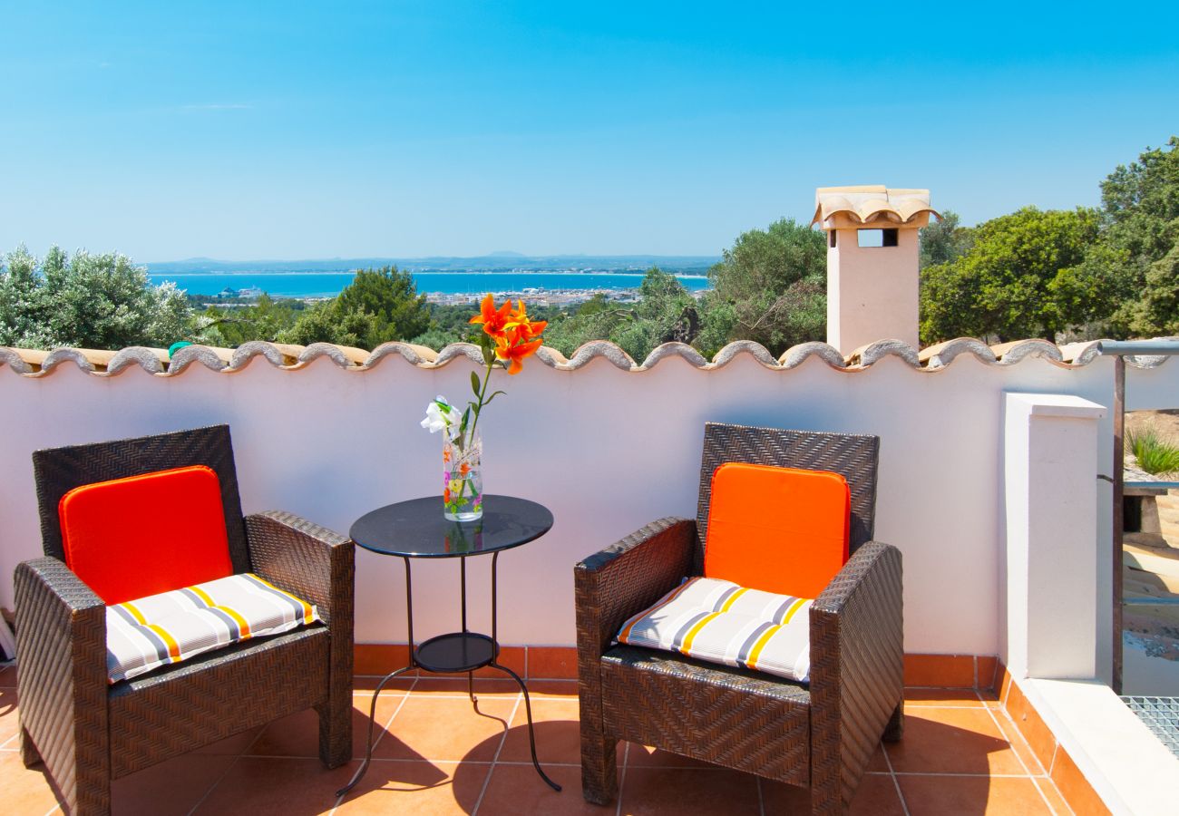 Villa in Alcudia - V. Sa Rota, pool and sea views in Alcudia