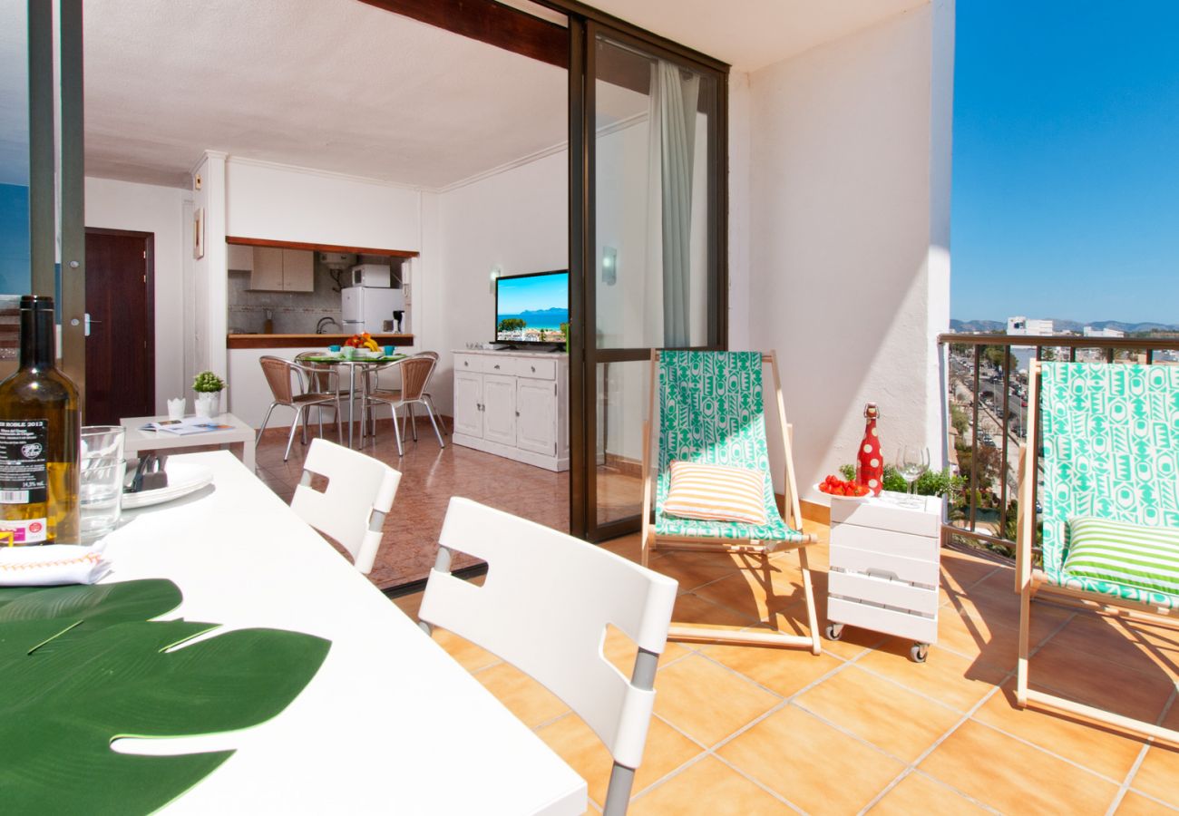 Ferienwohnung in Alcudia - A. The Shell II with Sea Views and Pool