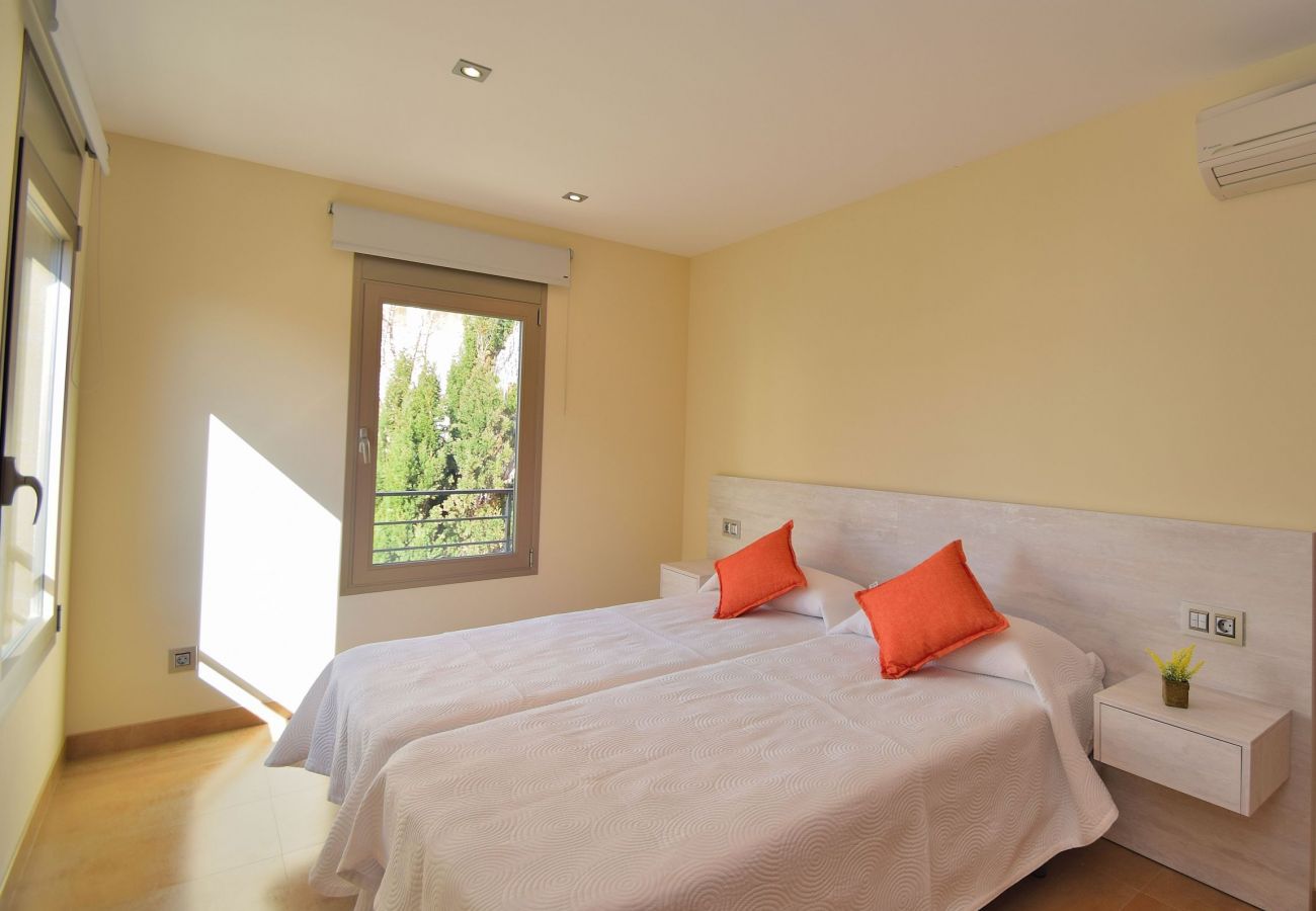 Schlafzimmer der Villa auf Mallorca kann Luxus picafort Luxus