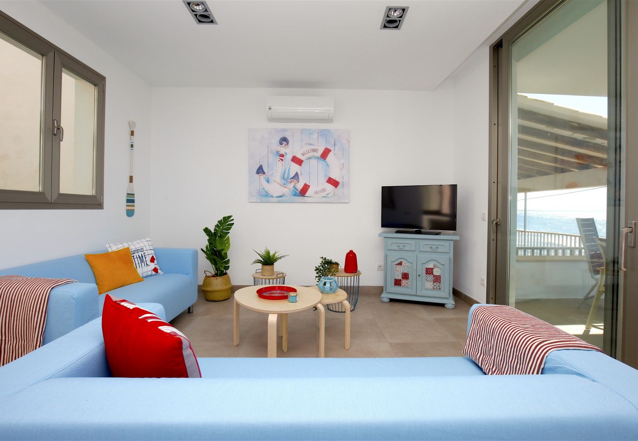 Wohnung in S´Estanyol - Familiar apartamento frente al mar